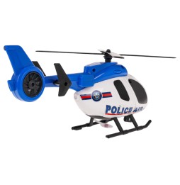 Set elicopter + mașină de poliție pentru copii