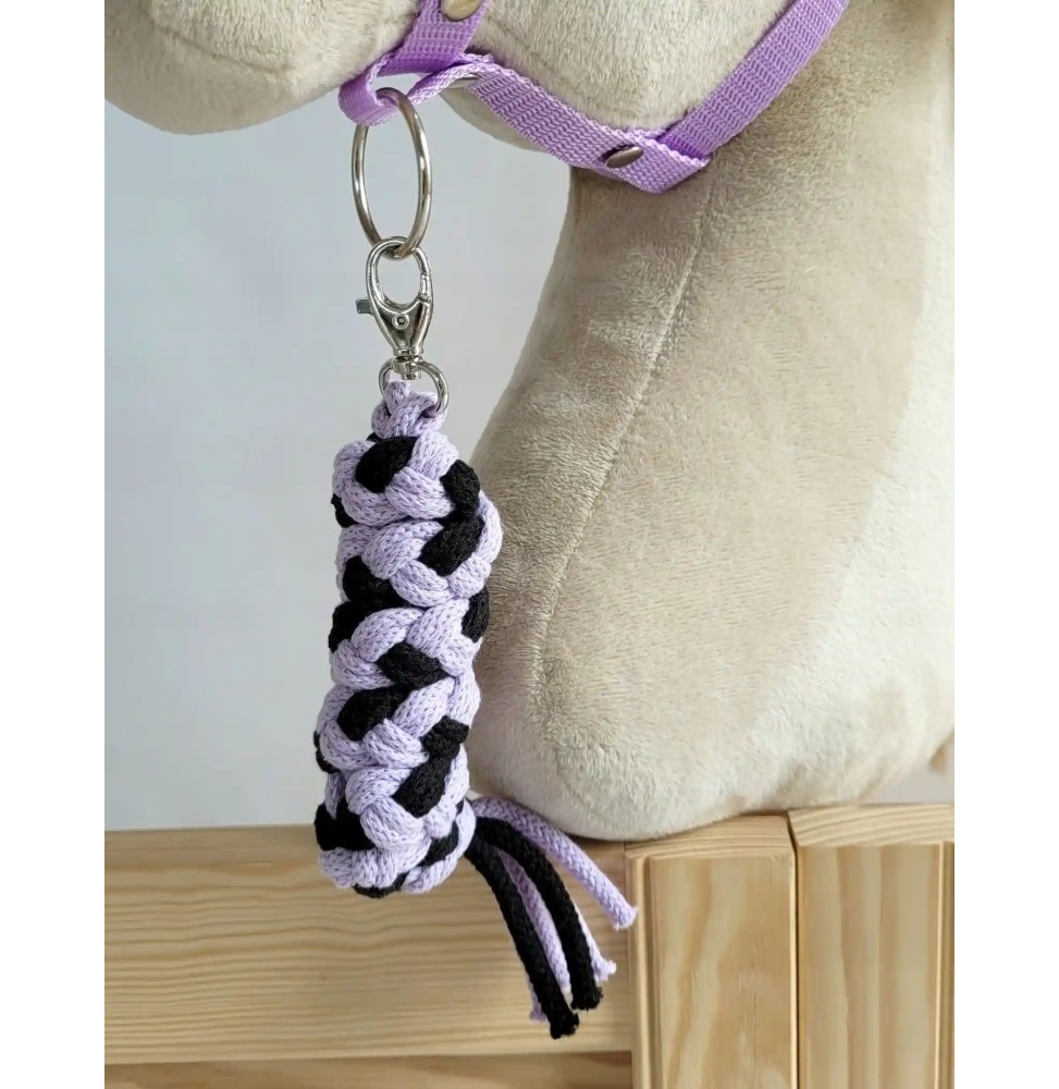 Black and Purple Lead Rope for Hobby Horse