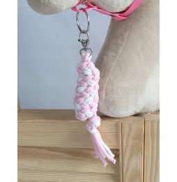 Hobby Horse Lead Rope White-Pink