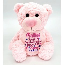 Personalized Teddy Bear with Birth Details 42 cm