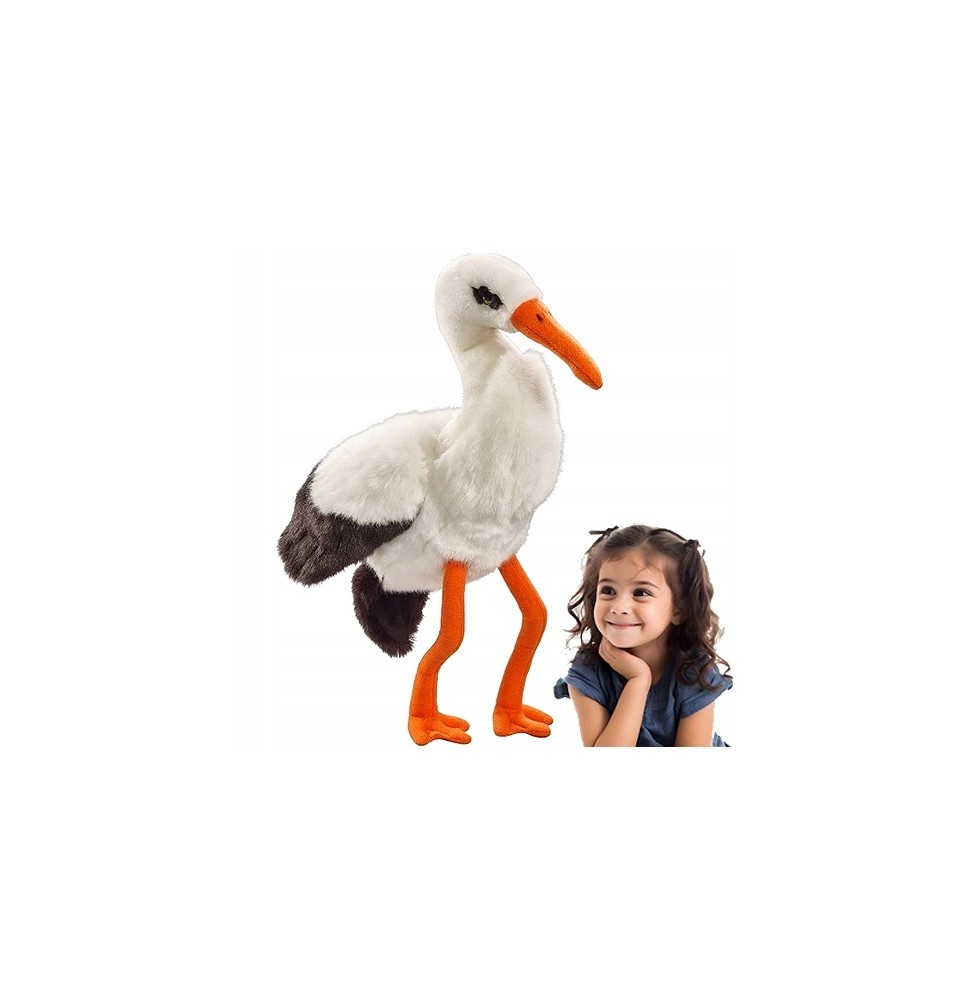 Stork Plush Toy 25 cm - Soft Toy for Kids