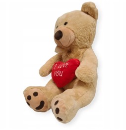 70 cm Plush Bear I Love You Beige