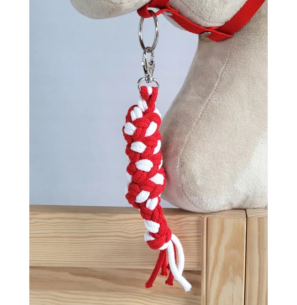 White-Red Lead Rope for Hobby Horse