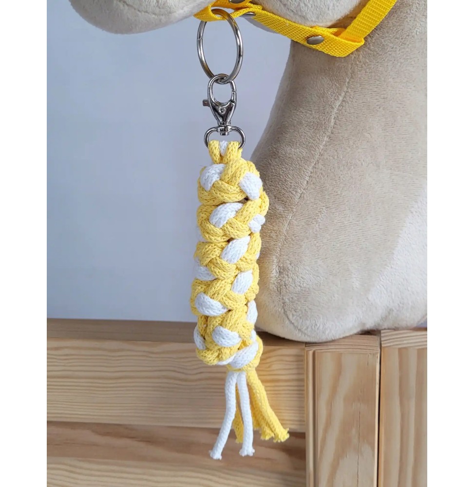 Hobby Horse Lead Rope in White and Yellow