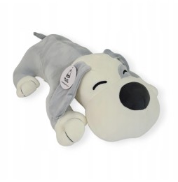 Soft Plush Dog 50 cm Gray White