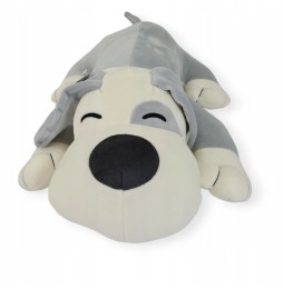 Soft Plush Dog 50 cm Gray White