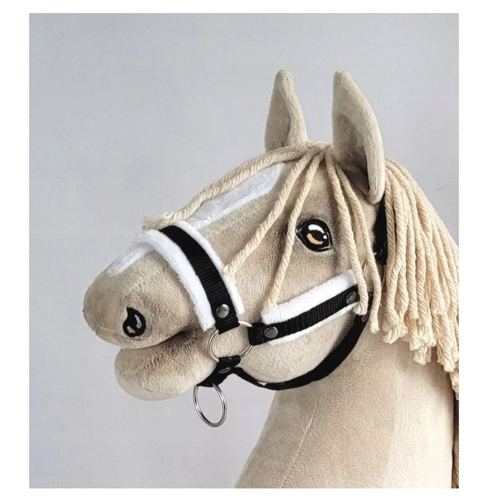 Kantar hobby horse A3 czarny z futerkiem Kantar hobby horse A3 czarny z futerkiem