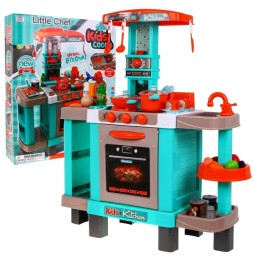 Large Kitchen for Kids 3+ with Interactive Burners