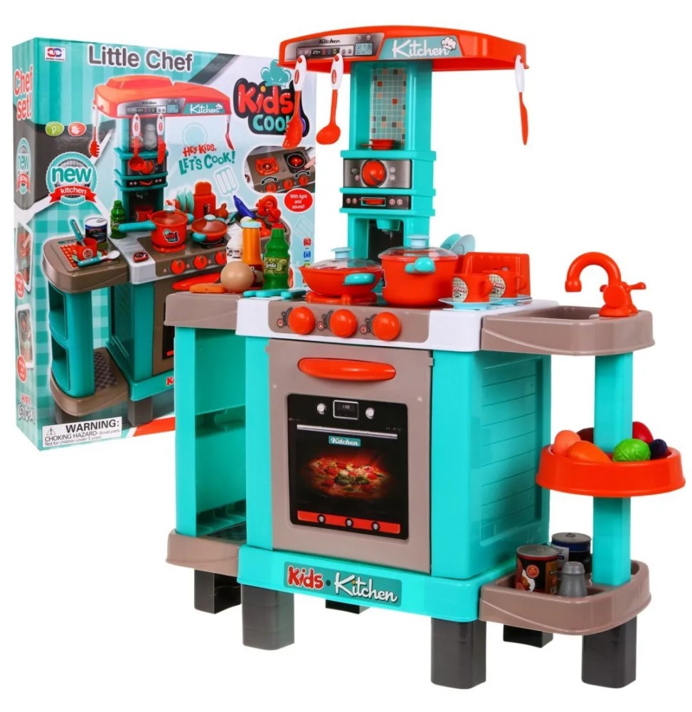 Large Kitchen for Kids 3+ with Interactive Burners