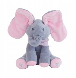 Elefant interactiv de pluș 30cm jucărie