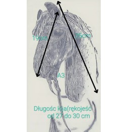 Hobby Horse z kantarem i wodzami A3 - Wersja premium