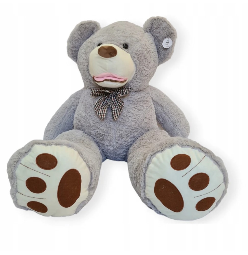 Giant Teddy Bear 160 cm Light Gray