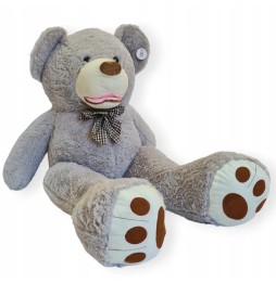 Giant Teddy Bear 160 cm Light Gray