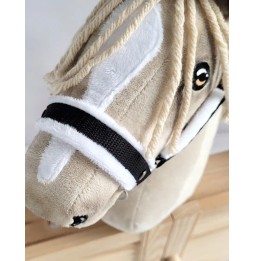 Kantar hobby horse A3 czarny z futerkiem