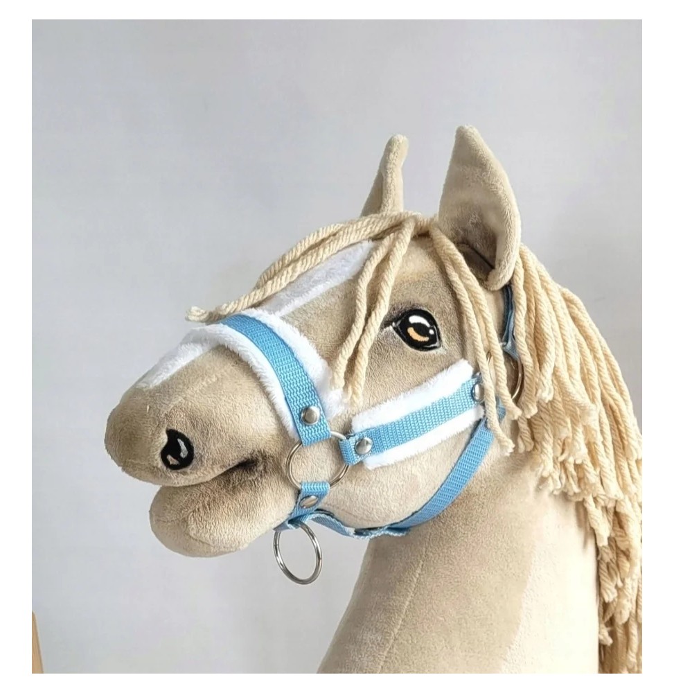 Adjustable Hobby Horse Bridle A3 Light Blue