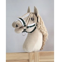 Hobby Horse A3 Bridle with Fur - Bottle Green