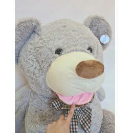 Giant Teddy Bear 160 cm Light Gray