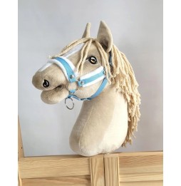 Adjustable Hobby Horse Bridle A3 Light Blue