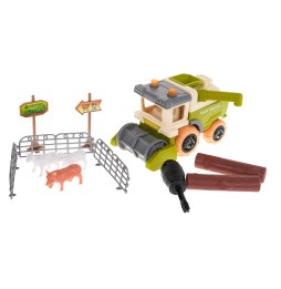 Buildable Harvester Toy for Kids 3+