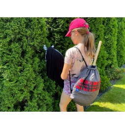 Hobby Horse Backpack - Gray Tartan