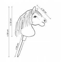 Hobby Horse A4 Premium măgăruș pe băț