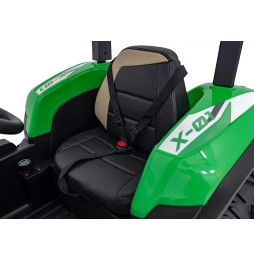 Kids BLAST Tractor with Trailer Green