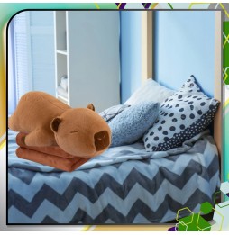 Capybara Plush Toy with Blanket 3-in-1 55 cm