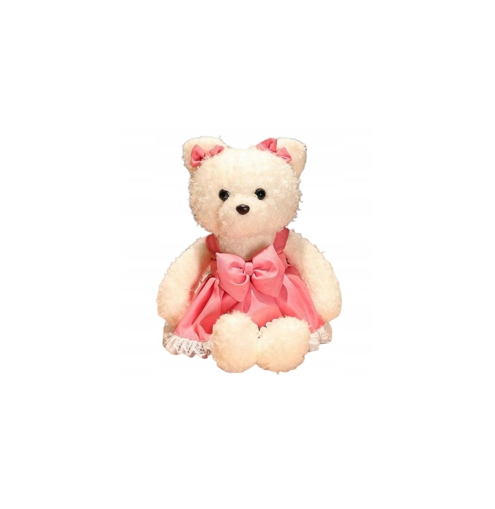 Bear in Dress 34cm Pink