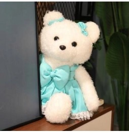 Bear in Dress 34cm Pink