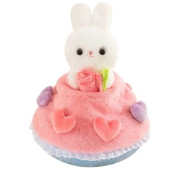 35cm Plush Bunny in a Bouquet