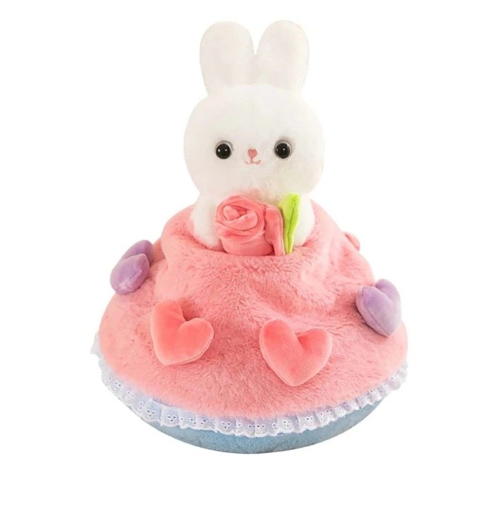 35cm Plush Bunny in a Bouquet