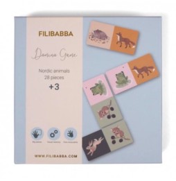 Filibabba Nordic Animals Domino Game