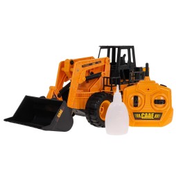 Buldozer R/C pentru copii - jucărie cu fum