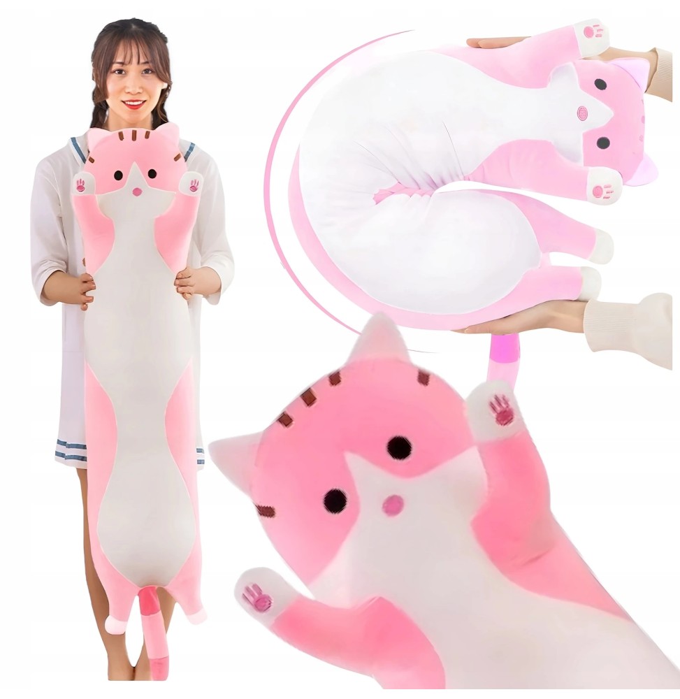 Long Pink Cat Plush 150 cm