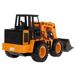 Buldozer R/C pentru copii - jucărie cu fum