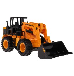 Buldozer R/C pentru copii - jucărie cu fum