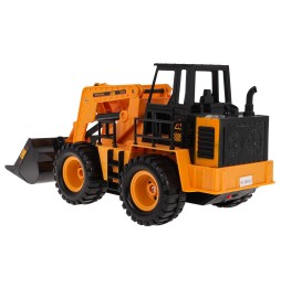 Buldozer R/C pentru copii - jucărie cu fum