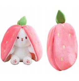 Plush Bunny Strawberry Carrot 25 cm