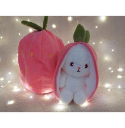 Plush Bunny Strawberry Carrot 25 cm