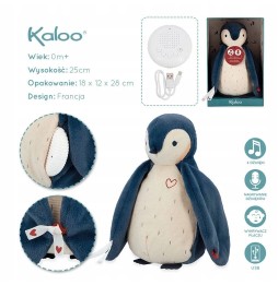 Penguin Sound Plush Toy 25 cm Kaloo