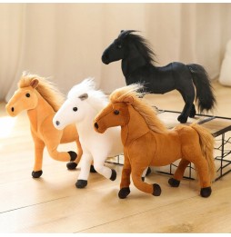 XXL Black Horse Plush Toy 55/60 cm