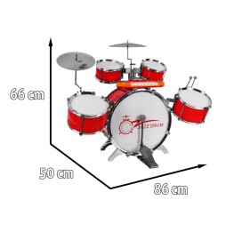 Set muzical pentru copii: tobe, keyboard, microfon