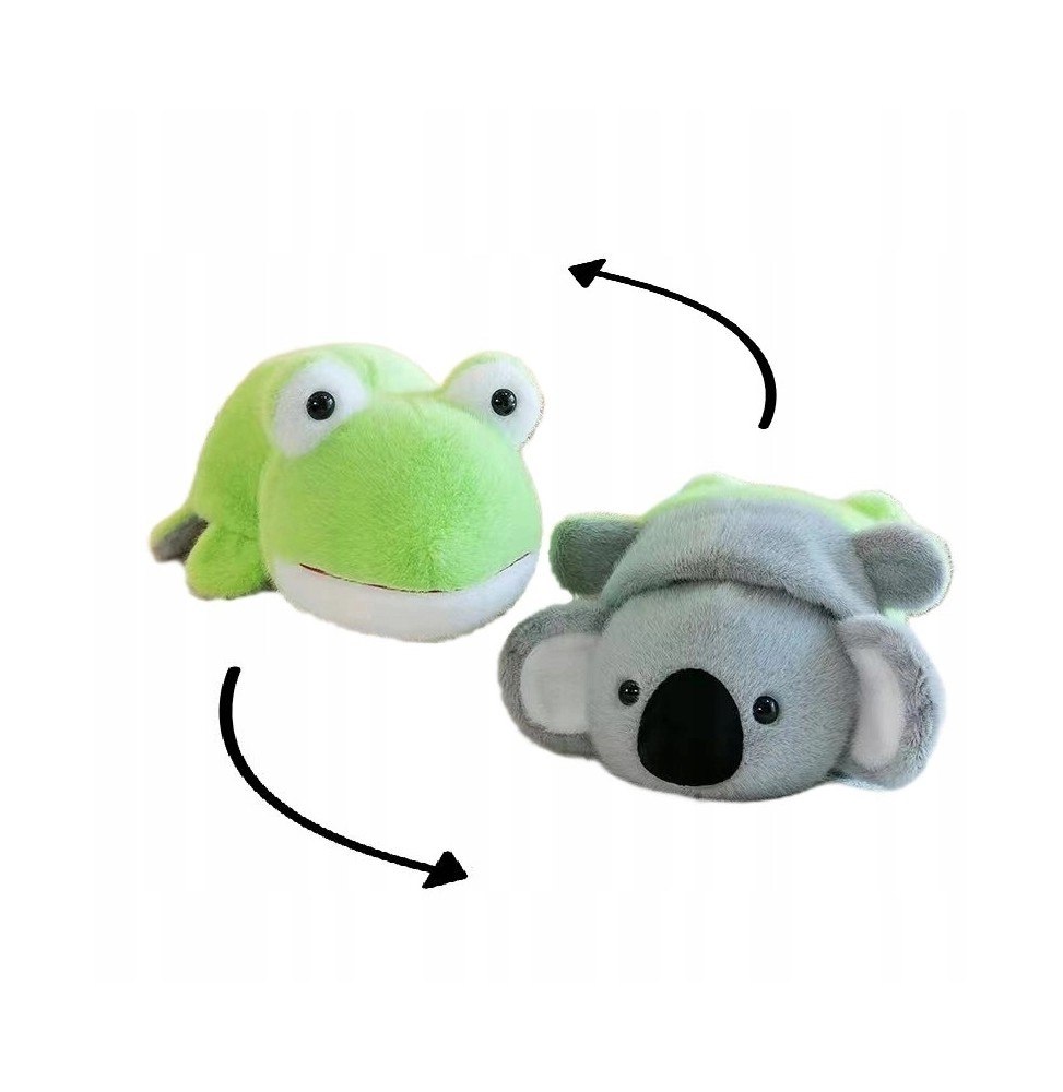 Reversible Koala and Frog Plush 24 cm