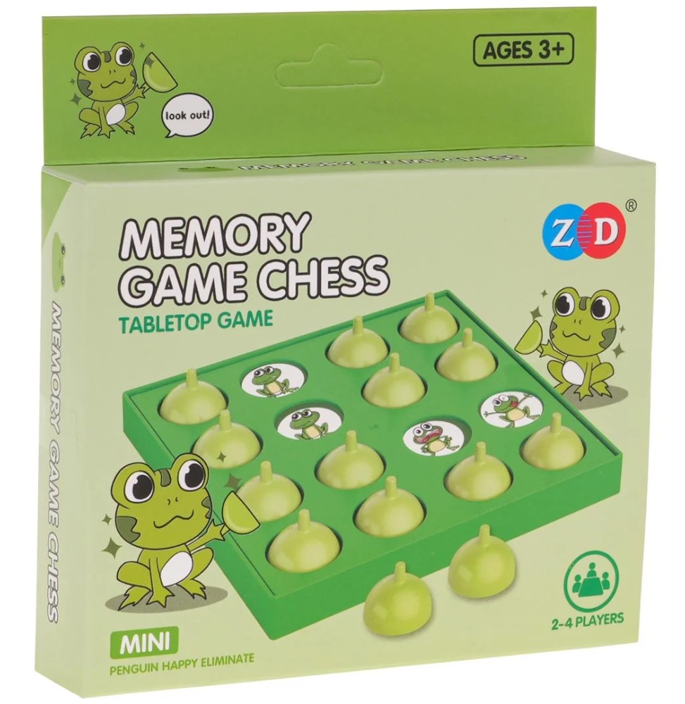 Memory Game Frog for Kids and Adults