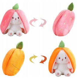 Plush Bunny Strawberry Carrot 25 cm