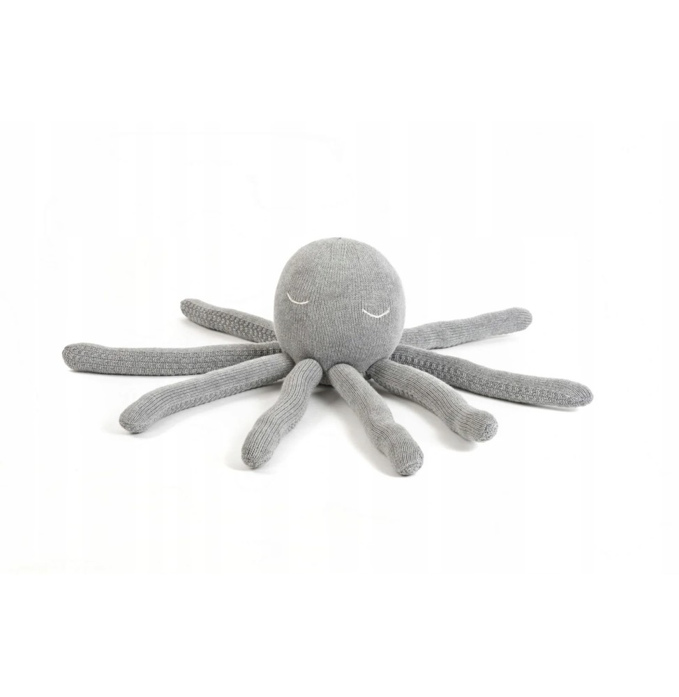 Poofi Octopus Plush Toy M - Gray