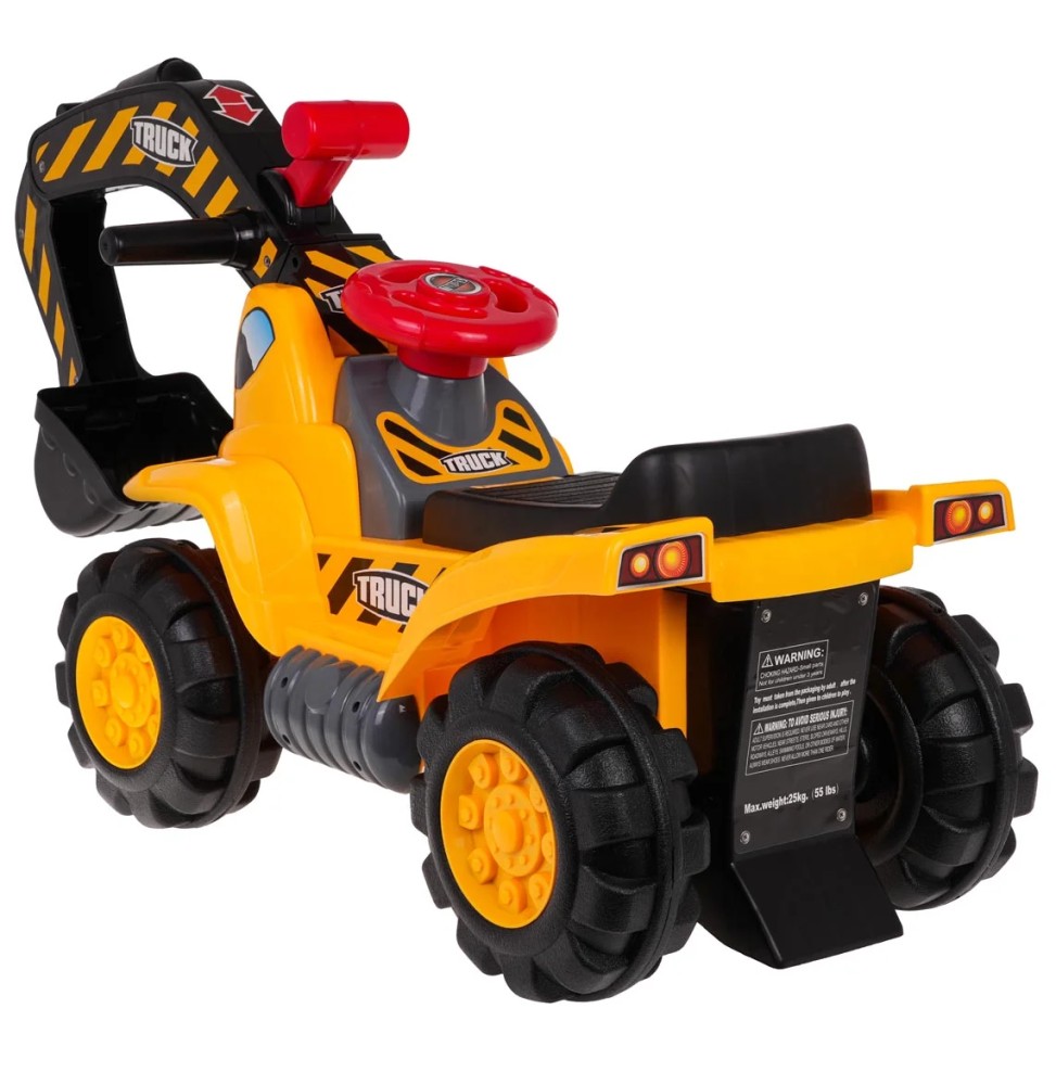 Ride-On Excavator Toy for Kids Over 3