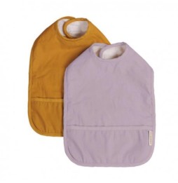 Filibabba Waterproof Bib Set of 2 Golden