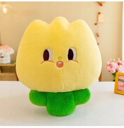 XL 45 cm Yellow Flower Plush Pillow