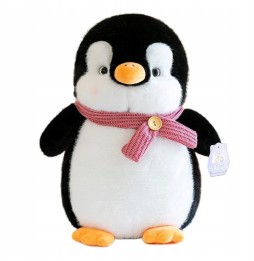 Plush Penguin with Pink Scarf 23 cm